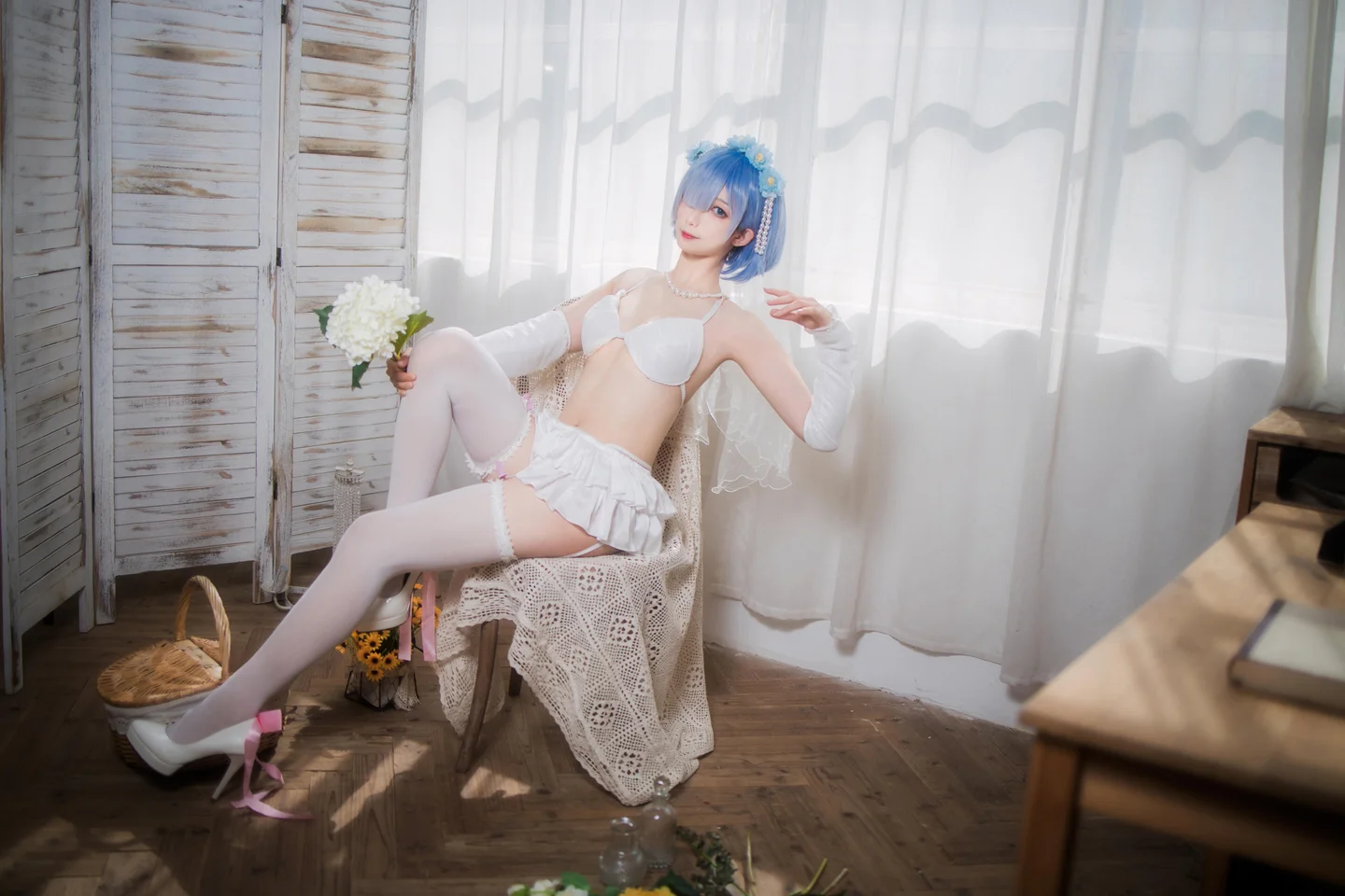 封疆疆v - 蕾姆 花嫁 [26P-118MB] tg@simisebaisi 【丝足阁】017.webp